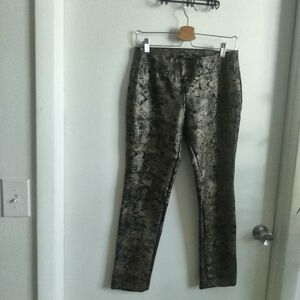 Insight Black and Gold Patterned Leggings